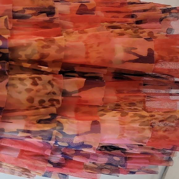 RUFFLED Crochet Multi-Color Dress S Small - Picture 4 of 13